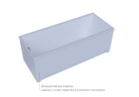 Акриловая прямоугольная ванна Aquatek Eco-Friendly Лайма 70 без фронтального экрана, без гидромассажа, без опоры(каркаса) 170 см