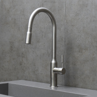 Смеситель Lemark Expert LM5086S для кухни с вытягивающимся поворотным изливом