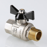 Кран шаровой Valtec Perfect с ручкой-бабочкой и внутренней–наружной резьбой 3/4"
