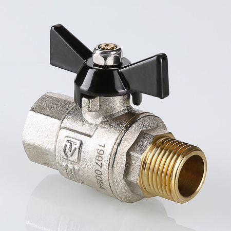 Кран шаровой Valtec Perfect с ручкой-бабочкой и внутренней–наружной резьбой 1"
