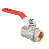 Кран шаровой MVI из латуни прямой, муфта-муфта (вн-вн, рычажная рукоятка) 1/2"