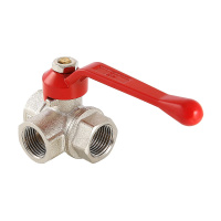 Кран шаровой Valtec трехходовой тип T 1/2"