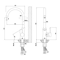 Смеситель Lemark Comfort LM3072C для кухни с подключением к фильтру с питьевой водой