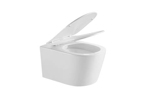 Унитаз подвесной безободковый Aquatek ОБЕРОН AQ1363W-00 531*360*344 с сиденьем Soft Close