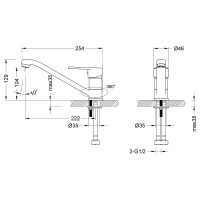 Смеситель Lemark Point LM0304C для кухни