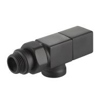 Набор дизайн-вентилей Royal Thermo CUBE осевой 1/2" Черный