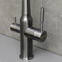 Смеситель Lemark Expert LM5083GMN-Black для кухни c гибким изливом с подключением к фильтру с питьевой водой