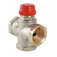 Клапан смесительный трехходовой Valtec Красный