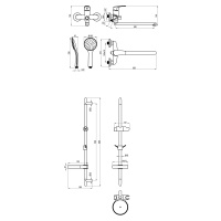 Комплект для ванны и душа Lemark LM7305C 2 в 1