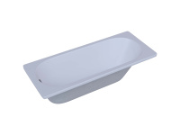 Акриловая прямоугольная ванна Aquatek Оберон 70 с фронтальным экраном, слив слева, без гидромассажа, сборно-разборный сварной каркас 170 см