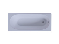 Акриловая прямоугольная ванна Aquatek Оберон 180х80 с фронтальным экраном, без гидромассажа, сборно-разборный сварной каркас правая