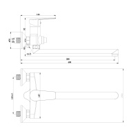 Смеситель Rossinka S35-35 для ванны универсальный