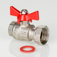 Кран шаровой Valtec с накидной гайкой 3/4" x 1"