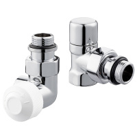 Набор термостатический для радиатора Royal Thermo Design 1/2"М30х15 Хром трехосевой
