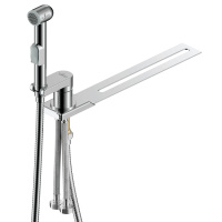 Смеситель Rossinka X25-56 с гигиеническим душем с установкой на унитаз