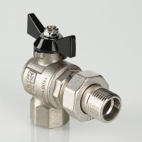 Кран шаровой Valtec Perfect угловой с полусгоном