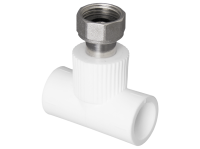 Тройник PPR Tebo с накидной гайкой 1v металлический штуцер 32x1,1/4