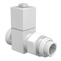Набор дизайн-вентилей Royal Thermo CUBE прямой 1/2" Белый