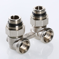 Узел для нижнего подключения радиатора Valtec угловой c комплектом адаптеров