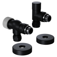 Набор термостатический Royal Thermo Design Pro 15мм М30х15 Черный осевой
