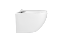 Унитаз подвесной безободковый Aquatek ЕВРОПА 525*360*320 с сиденьем Soft Close белый