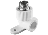Угольник PPR комбинированный Tebo наружняя резьба с креплением 20x1/2"