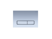 Панель смыва для инсталляции Aquatek Slim клавиши прямоугольные хром матовый