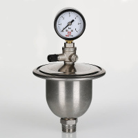 Гаситель гидроударов Valtec мембранный с манометром