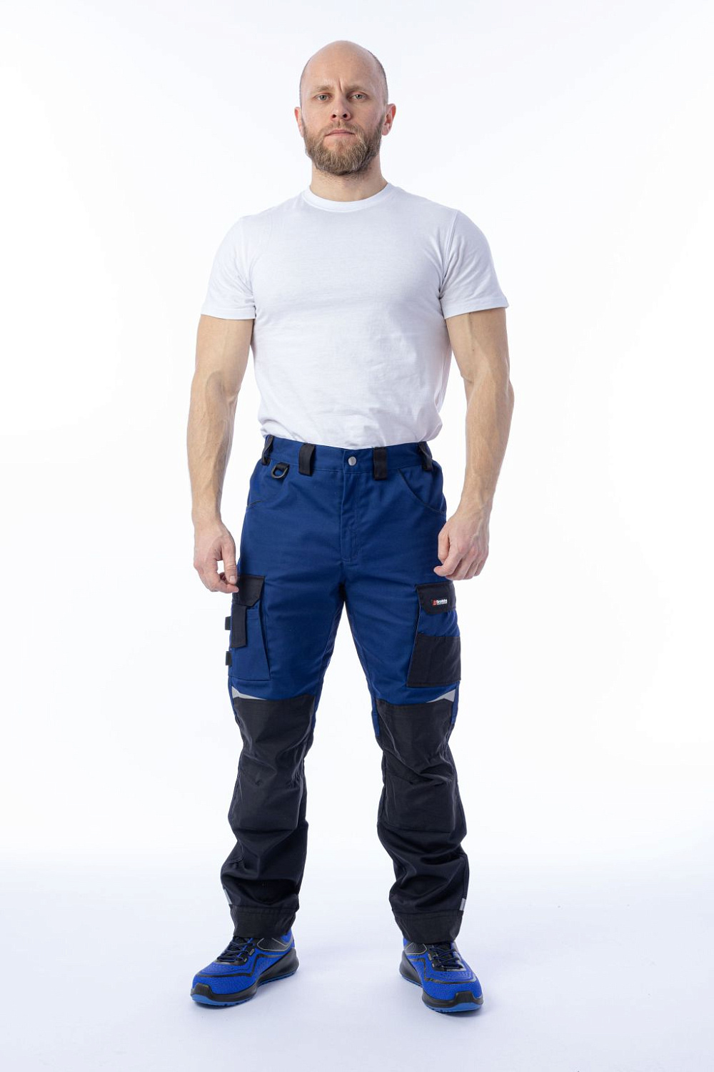 Брюки Brodeks KS302 синий/черный