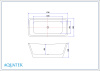 Ванна отдельностоящая Aquatek Верса 178х80