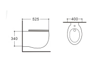Биде подвесное Aquatek АЛЬТАИР AQ1089-00 525*400*340 мм
