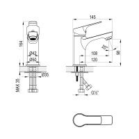 Смеситель Rossinka RS29-13 для раковины