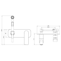 Смеситель Lemark Allegro LM5919CW с гигиеническим душем встраиваемый