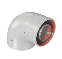 Дымоход коаксиальный Kiturami 60/100 отвод промежуточный 90