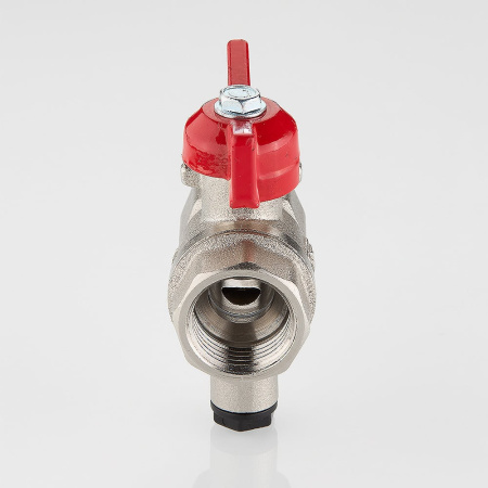 Шаровой кран Valtec Стандарт никелированный (ГОСТ) для подключения датчика температуры