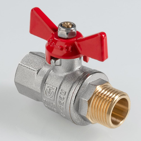Кран шаровой Valtec ГОСТ с ручкой-бабочкой и внутренней–наружной резьбой 3/4"