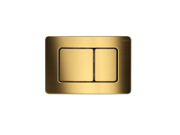 Кнопка смыва для инсталляции Aquatek из нержавеющей стали, титановое золото матовое квадратная