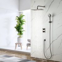 Смеситель Lemark Bronx LM3749GM для ванны и душа термостатический встраиваемый