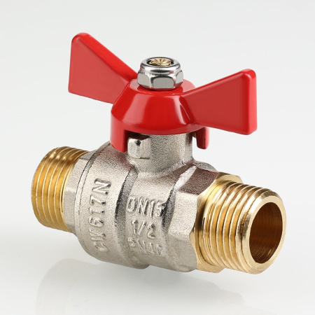 Кран шаровой Valtec Base с ручкой-бабочкой и наружной резьбой 3/4"