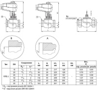 Клапан регулирующий с наружной резьбой Danfoss VRB 2 DN50