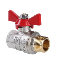 Кран шаровой Valtec Base с ручкой-бабочкой и внутренней–наружной резьбой 1"