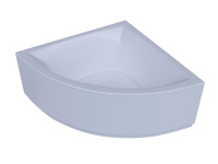 Акриловая угловая ванна Aquatek Юпитер 150х150 без фронтального экрана, без гидромассажа, вклеенный цельнометаллический сварной каркас