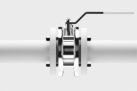 Кран шаровой LD Стриж DN 32, Pn16, полнопроходной, материал оцинкованная сталь 20, окрашенный