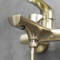 Смеситель Lemark Ursus LM7214BG для ванны с монолитным изливом