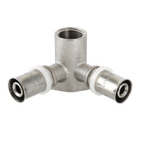 Пресс-водорозетка Valtec проходная 16 мм х 1/2"