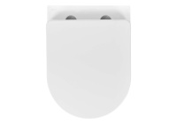 Унитаз подвесной безободковый Aquatek МИЯ 490*370*340 с легкосъемным сиденьем Soft Close смыв торнадо