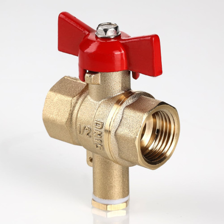 Кран шаровой Valtec Стандарт без покрытия для подключения датчика температуры