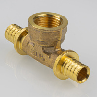 Тройник надвижной Valtec с переходом на внутреннюю резьбу 20 (2,8) мм х 3/4" х 20 (2,8) мм