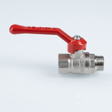 Шаровой кран Valtec Стандарт никелированный (ГОСТ) c флажковой рукояткой и внутренней–наружной резьбой 3/4"