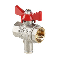 Кран шаровой Valtec для подключения датчика температуры 1/2"